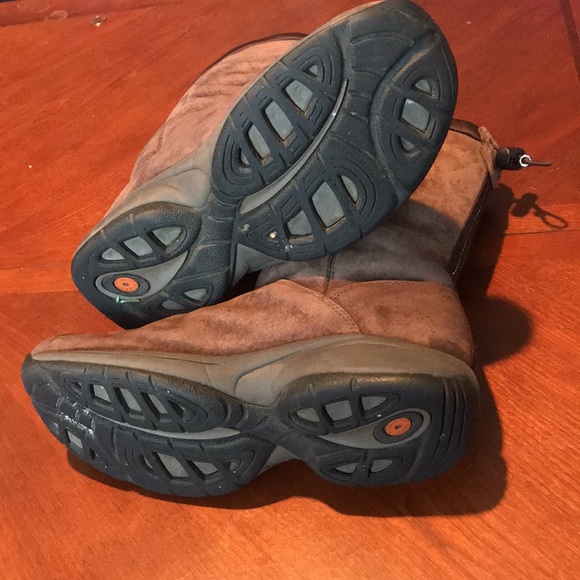 Merrell brown leather faux fur winter boots shoes size 7 - Picture 11 of 16